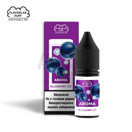 Рідина Набір Flavorlab Puff Blueberry Ice (Чорниця Лід) 10мл 5%