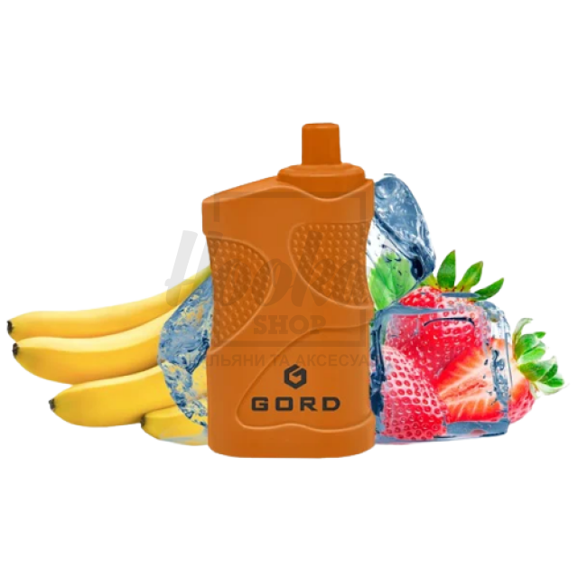 Електронна сигарета Gord G-05 4000 Strawberry Banana Ice (Полуниця Банан Льод)