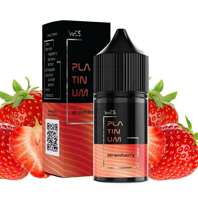 Рідина Набір WES Platinum Strawberry (Полуниця) 30мл 5% Рідина Набір WES Platinum Strawberry (Полуниця) 30мл 5%