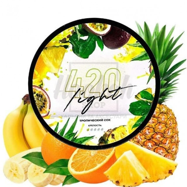 Тютюн 4:20 Light Line Тропічний Сік (Ананас Апельсин Банан) 100 гр Тютюн 4:20 Light Line Тропічний Сік (Ананас Апельсин Банан) 100 гр
