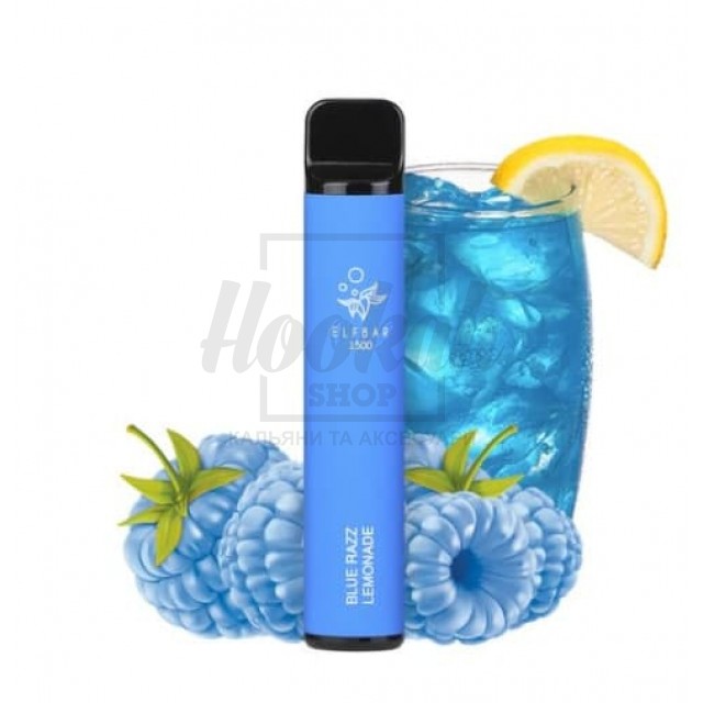 Електронна сигарета Elf Bar 1500 Blue Razz Lemonade (Лимонад Блакитна Малина)
