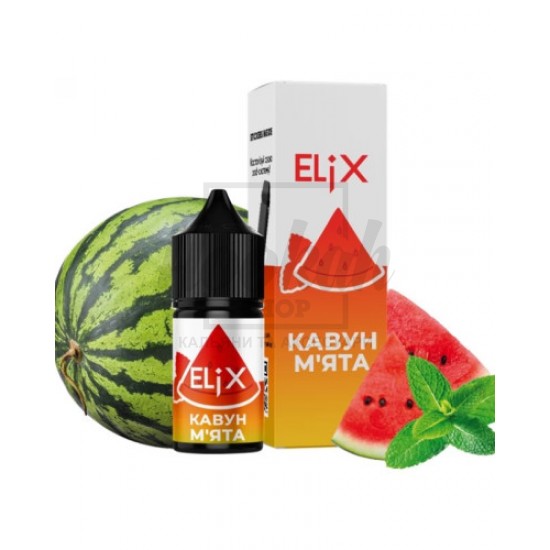 Рідина Elix Кавун М'ята 30мл 5% Рідина Elix Кавун М'ята 30мл 5%