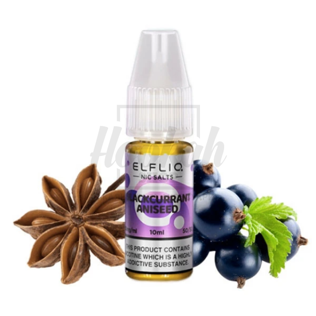 Рідина Elf Liq 5% 10мл Blackcurrant Aniseed (чорна смородина аніс) Рідина Elf Liq 5% 10мл Blackcurrant Aniseed (чорна смородина аніс)