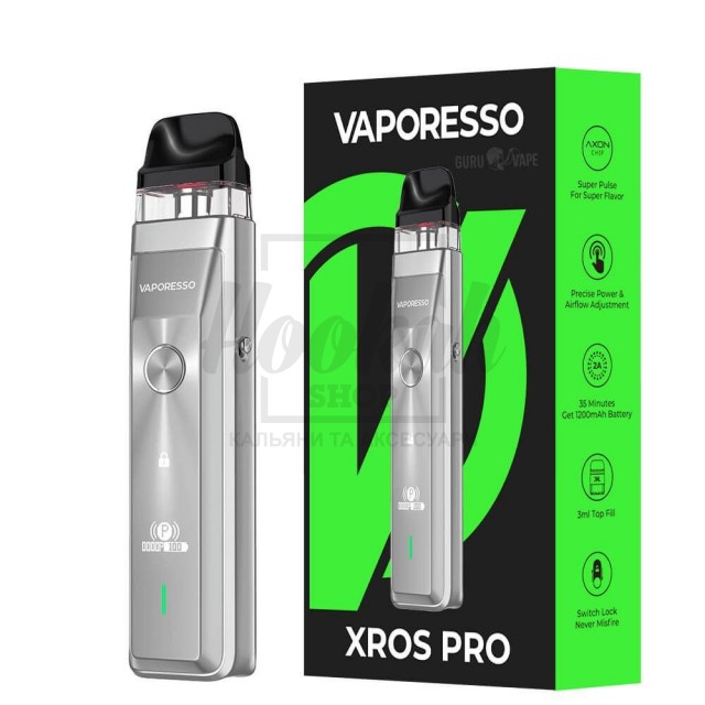 Багаторазова Pod-система Vaporesso XROS PRO Silver Багаторазова Pod-система Vaporesso XROS PRO Silver