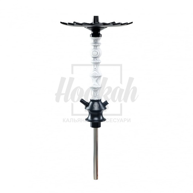 Шахта для кальяну Karma 1.2 White біла + блюдце Шахта для кальяну Karma 1.2 White біла + блюдце