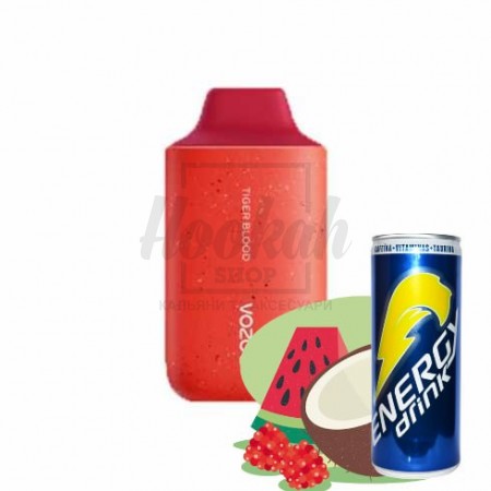 Электронная сигарета Vozol 6000 Tiger Blood (кокос арбуз клубника энергетик) Электронная сигарета Vozol 6000 Tiger Blood (кокос арбуз клубника энергетик)