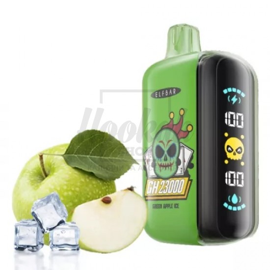 Електронна сигарета Elf Bar GH23000 Green Apple ice (зелене яблуко лід) Електронна сигарета Elf Bar GH23000 Green Apple ice (зелене яблуко лід)