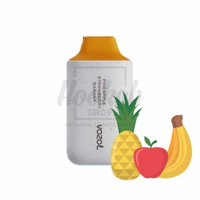 Електронна сигарета Vozol 6000 Pineapple Strawberry Banana (ананас полуниця банан) Електронна сигарета Vozol 6000 Pineapple Strawberry Banana (ананас полуниця банан)