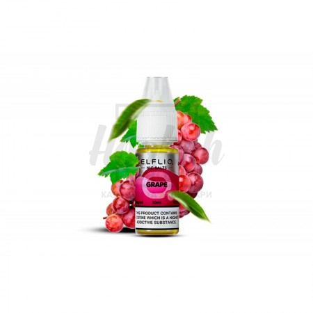 Рідина Elf Liq Grape (Виноград) 10ml/50mg Salt Nic Рідина Elf Liq Grape (Виноград) 10ml/50mg Salt Nic