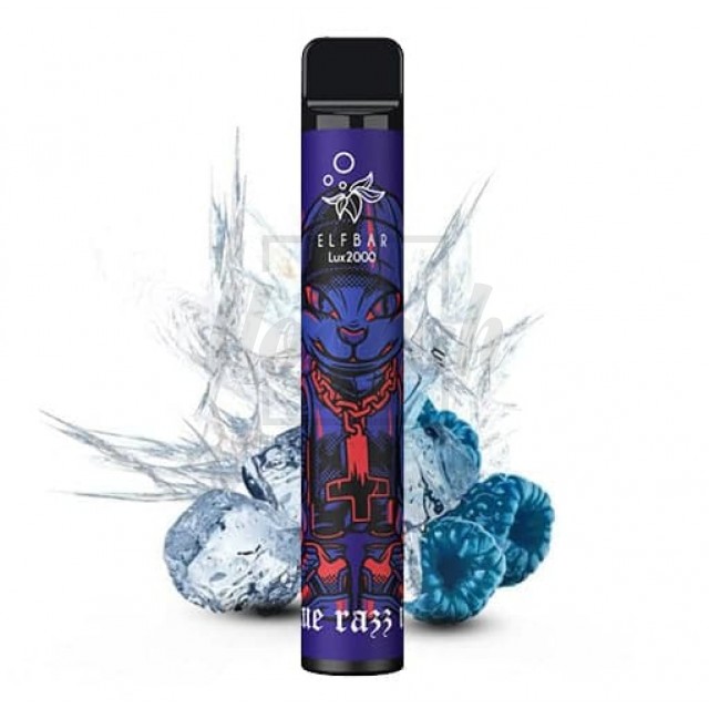 Електронна сигарета Elf Bar 2000 Blue Razz Ice (Блакитний Лимонад Лід)