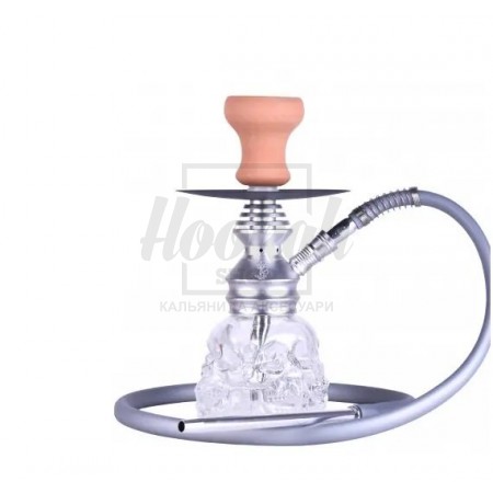 Кальян Yahya Skull срібний