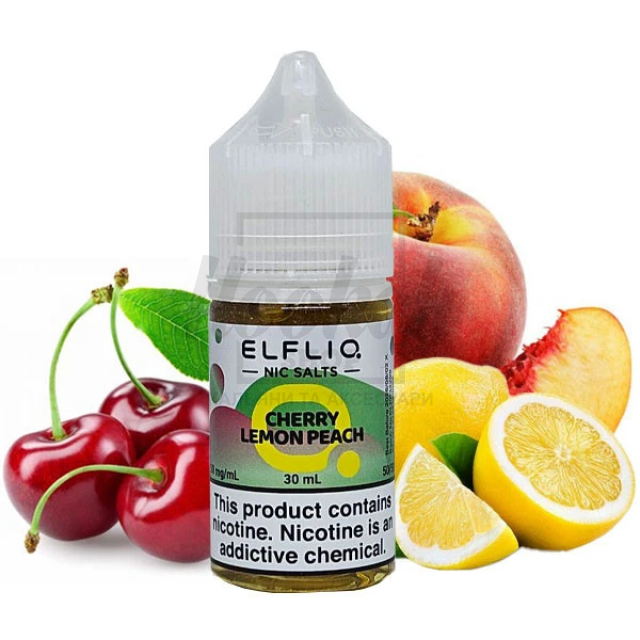 Рідина Elf Liq Cherry Lemon Peach (Вишня Лимон Персик) 30мл 5% Рідина Elf Liq Cherry Lemon Peach (Вишня Лимон Персик) 30мл 5%