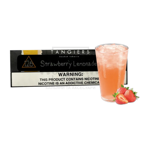 Тютюн Tangiers Noir Strawberry Lemonade №126 (Полуничний Лимонад) 250 гр