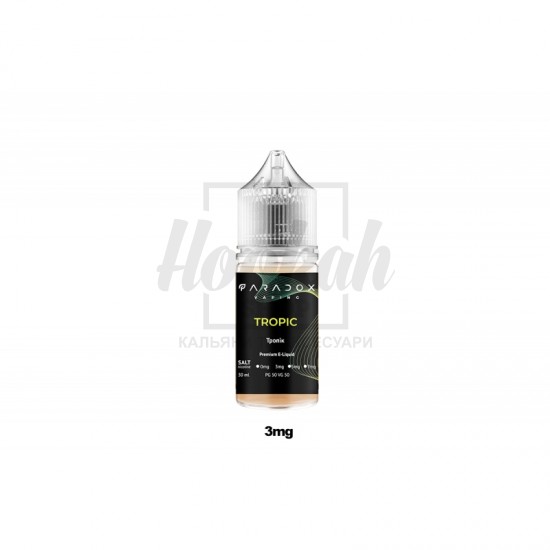  Жидкость Paradox Vaping Tropical (Тропик) 30ml/30mg Salt Nic