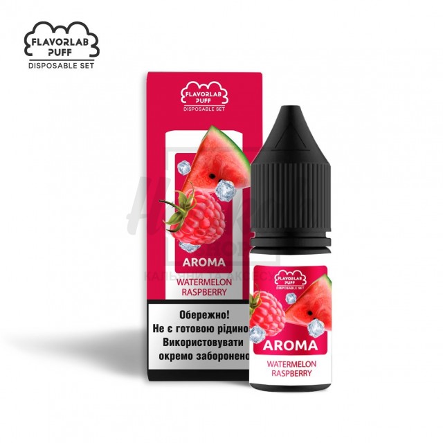 Рідина Набір Flavorlab Puff Watermelon Raspberry (Кавун Малина) 10мл 5% Рідина Набір Flavorlab Puff Watermelon Raspberry (Кавун Малина) 10мл 5%