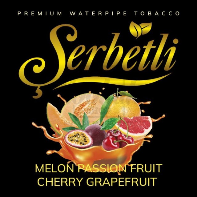 Тютюн Serbetli Melon Passion fruit Cherry Grapefruit (Диня Маракуя Вишня Грейпфрут) 500 гр Тютюн Serbetli Melon Passion fruit Cherry Grapefruit (Диня Маракуя Вишня Грейпфрут) 500 гр