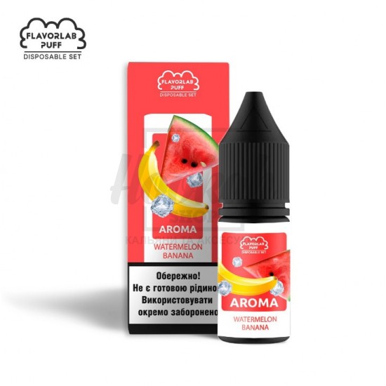 Рідина Набір Flavorlab Puff Watermelon Banana (Кавун Банан) 10мл 5% Рідина Набір Flavorlab Puff Watermelon Banana (Кавун Банан) 10мл 5%
