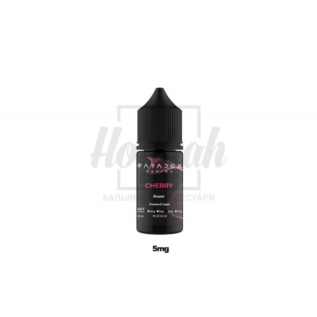  Жидкость Paradox Vaping Cherry (Вишня) 30ml/50mg Salt Nic