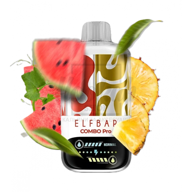 Електронна сигарета Elf Bar Combo Pro 30000 Sour Watermelon & Pineapple (Кислий Кавун, Ананас)