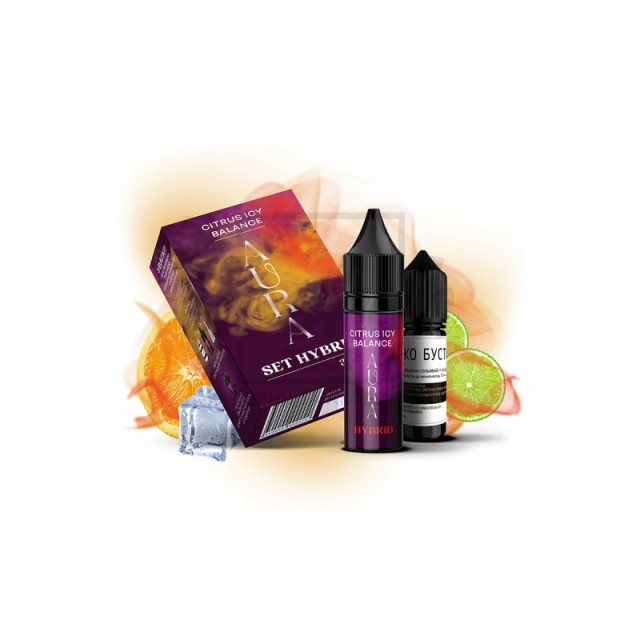 Набір Aura Set Hybrid Citrus Icy Balance (Лайм, Апельсин, Айс) 10ml/30mg Набір Aura Set Hybrid Citrus Icy Balance (Лайм, Апельсин, Айс) 10ml/30mg