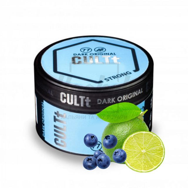 Тютюн CULT Strong DS10 Lime Blueberry (Лайм Чорниця) 100 гр