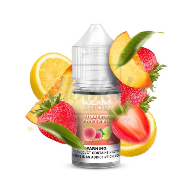 Рідина SOLANA LIQUID 5% 30мл Strawberry Peach Lemon (полуниця персик лимон) Рідина SOLANA LIQUID 5% 30мл Strawberry Peach Lemon (полуниця персик лимон)