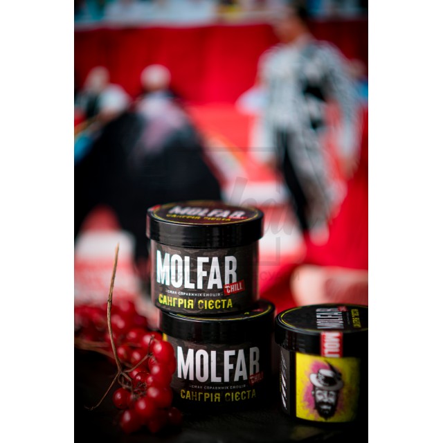 Тютюн Molfar Chill Line Сангрія Сієста (Вино, Апельсин, Ягоди, Лікер) 40 г Тютюн Molfar Chill Line Сангрія Сієста (Вино, Апельсин, Ягоди, Лікер) 40 г