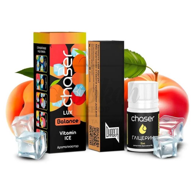 Рідина Набір Chaser Lux Vitamin Ice (Персик Яблуко Лід) 30мл 5% Рідина Набір Chaser Lux Vitamin Ice (Персик Яблуко Лід) 30мл 5%