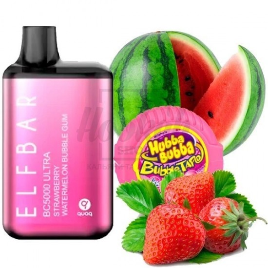 Електронна сигарета Elf Bar BС5000 Ultra Strawberry Watermelon Bubble Gum (Полуниця Кавун Жуйка) Електронна сигарета Elf Bar BС5000 Ultra Strawberry Watermelon Bubble Gum (Полуниця Кавун Жуйка)