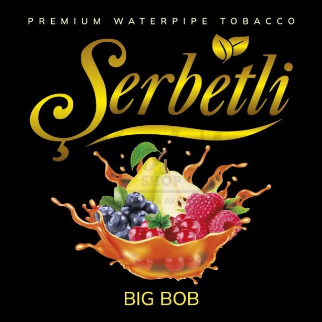 Тютюн Serbetli Big Bob (Малина Чорниця Цитрус) 100гр Тютюн Serbetli Big Bob (Малина Чорниця Цитрус) 100гр