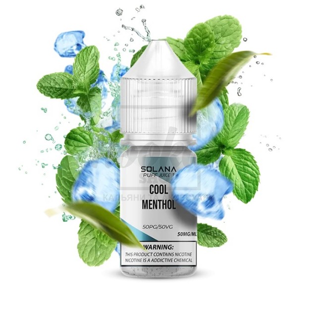 Рідина SOLANA LIQUID 5% 30мл Cool Menthol (ментол) Рідина SOLANA LIQUID 5% 30мл Cool Menthol (ментол)