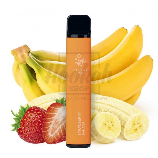Електронна сигарета Elf Bar 1500 Strawberry Banana (Полуниця Банан) Електронна сигарета Elf Bar 1500 Strawberry Banana (Полуниця Банан)