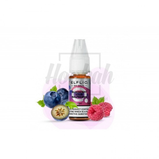 Рідина Elf Liq Blueberry Sour Raspberry (Лохина, Кисла Малина) 10ml/50mg Salt Nic 