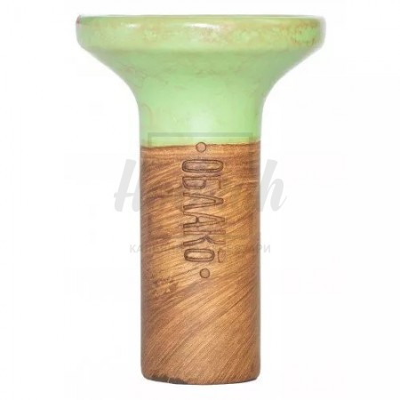 Чаша Облако Flow Yellow on Light Green-red Marble