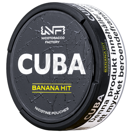 Снюс Cuba Black Banana Hit 43 mg/pouch 66 mg/g (Банан)