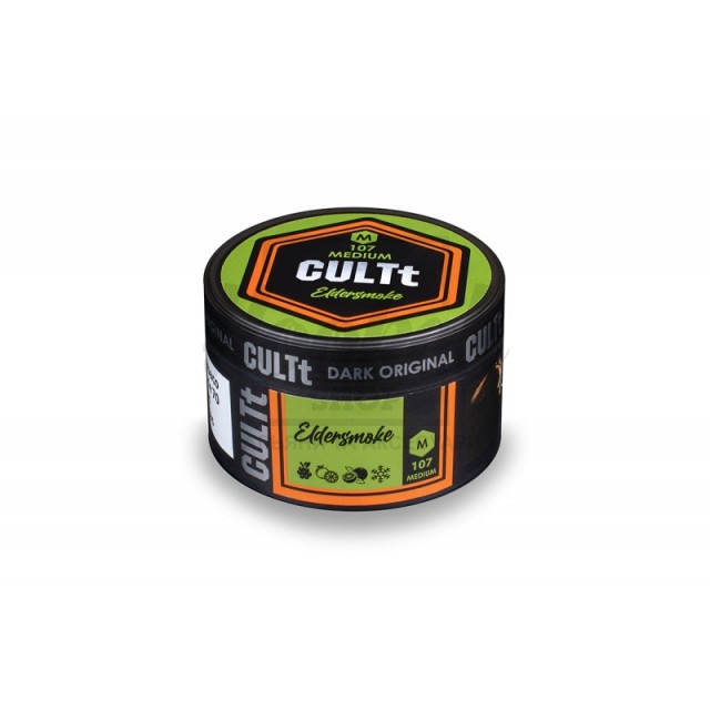 Заправка CULTt Medium #M107 Eldersmoke (Бузина, Лайм, Айс, Апельсин) 100 g. Заправка CULTt Medium #M107 Eldersmoke (Бузина, Лайм, Айс, Апельсин) 100 g.