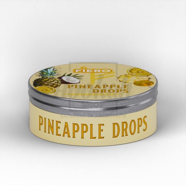 Тютюн Fiero Pineapple Drops (Ананас Кокос Лимонні Цукерки) 100 гр Тютюн Fiero Pineapple Drops (Ананас Кокос Лимонні Цукерки) 100 гр
