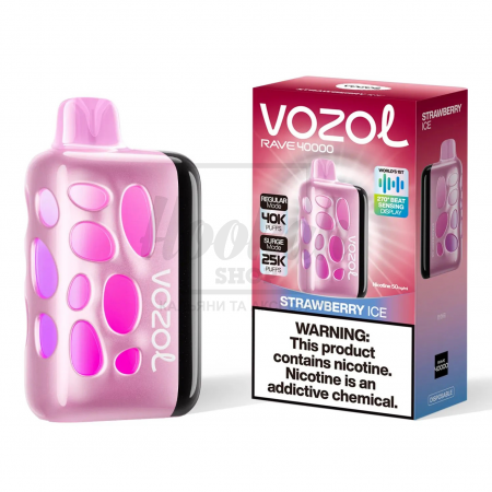 Електронна сигарета Vozol Rave 40000 Strawberry Ice (Полуниця Лід) Електронна сигарета Vozol Rave 40000 Strawberry Ice (Полуниця Лід)