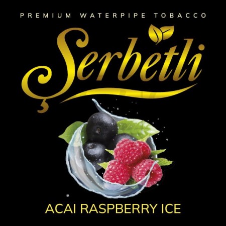 Тютюн Serbetli Ice Acai Raspberry (Асаї Малина Лід) 100гр