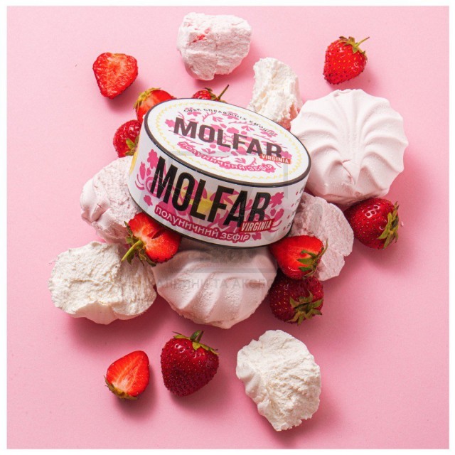 Тютюн Molfar Virginia Line Полуничний Зефір (Полуничний Зефір) 40 гр Тютюн Molfar Virginia Line Полуничний Зефір (Полуничний Зефір) 40 гр