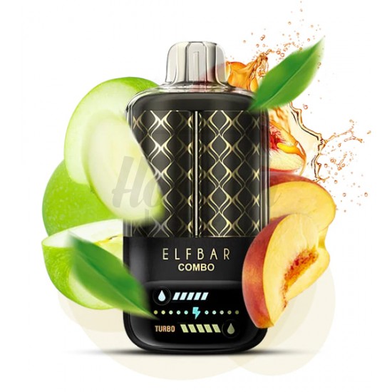Електронна сигарета Elf Bar Combo 20000 Apple & Juicy Peach (Яблуко Соковитий Персик) Електронна сигарета Elf Bar Combo 20000 Apple & Juicy Peach (Яблуко Соковитий Персик)