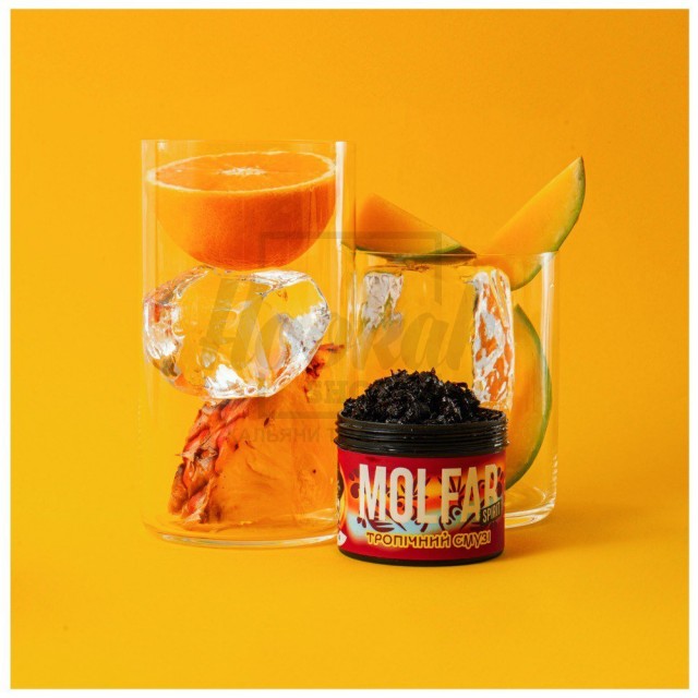 Тютюн Molfar Spirit Line Тропічний Смузі (Ананас Апельсин Манго Льод) 40 гр Тютюн Molfar Spirit Line Тропічний Смузі (Ананас Апельсин Манго Льод) 40 гр