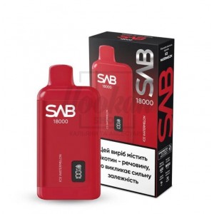 Электронная сигарета SAB 18000 Ice Watermelon (Ледяной Арбуз)