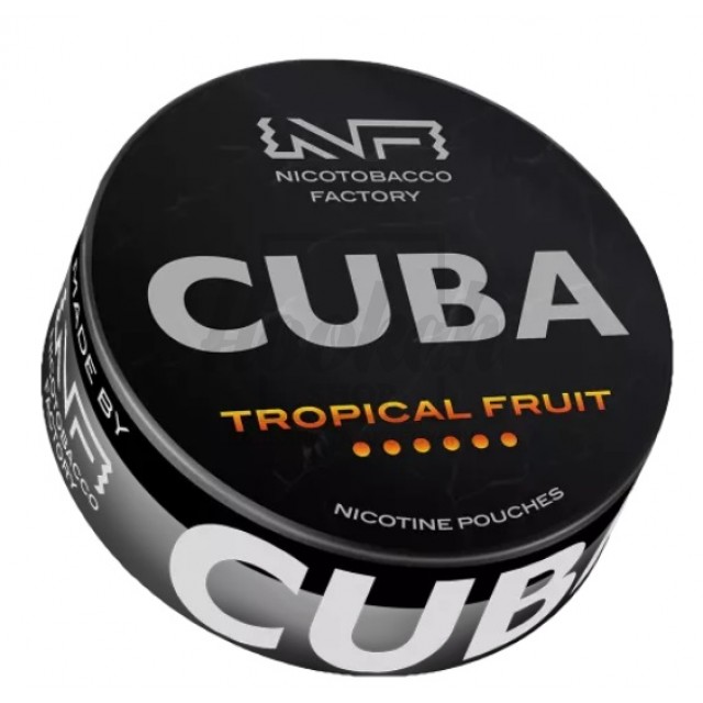 Снюс Cuba Black Tropical Fruit 43 mg/pouch 66 mg/g (Тропічні Фрукти)