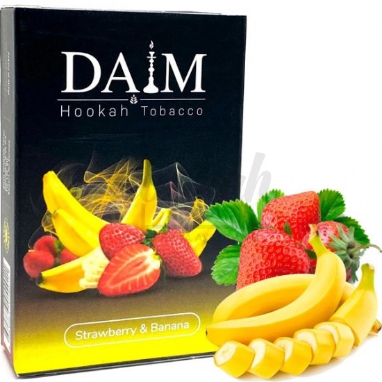 Тютюн Daim Strawberry & Banana (Полуниця Банан) 50 гр Тютюн Daim Strawberry & Banana (Полуниця Банан) 50 гр