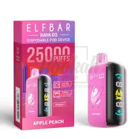 Електронна сигарета Elf Bar RAYA D3 25000 Apple Peach (Яблуко Персик) Електронна сигарета Elf Bar RAYA D3 25000 Apple Peach (Яблуко Персик)