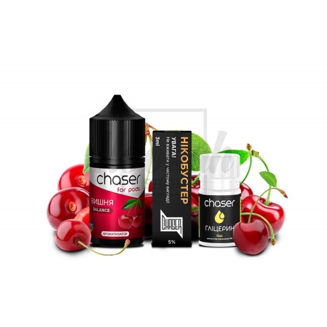 Набор Chaser For Pods Вишня (Cherry) 30ml/50mg Набор Chaser For Pods Вишня (Cherry) 30ml/50mg