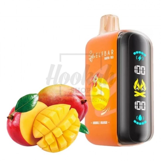 Електронна сигарета Elf Bar RAYA D3 25000 Double Mango (Подвійне Манго) Електронна сигарета Elf Bar RAYA D3 25000 Double Mango (Подвійне Манго)