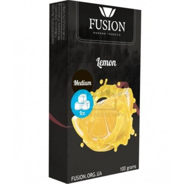 Тютюн Fusion Medium Ice Lemon (Лід Лимон) 100 гр