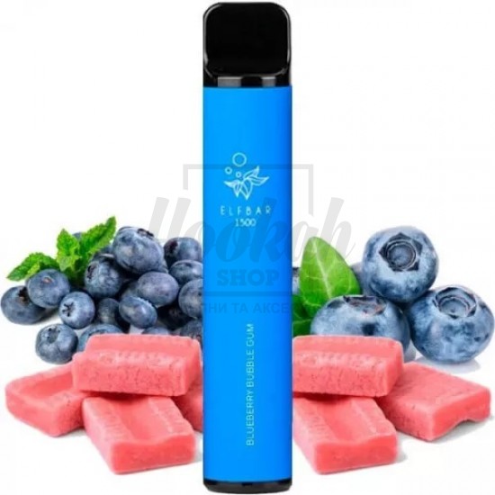 Електронна сигарета Elf Bar 1500 Blueberry Bubble Gum (Чорнична Жуйка) Електронна сигарета Elf Bar 1500 Blueberry Bubble Gum (Чорнична Жуйка)